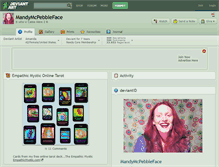 Tablet Screenshot of mandymcpebbleface.deviantart.com