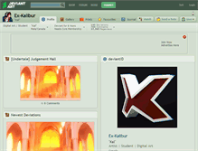 Tablet Screenshot of ex-kalibur.deviantart.com