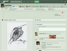 Tablet Screenshot of menthios.deviantart.com