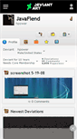 Mobile Screenshot of javafiend.deviantart.com