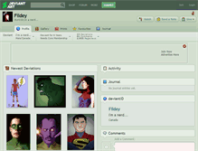 Tablet Screenshot of fildey.deviantart.com