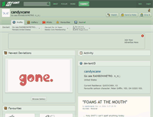 Tablet Screenshot of candyxcane.deviantart.com
