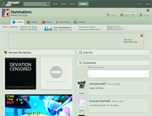 Tablet Screenshot of illuminationz.deviantart.com