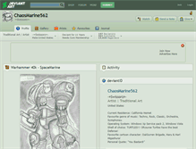 Tablet Screenshot of chaosmarine562.deviantart.com