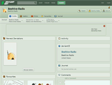 Tablet Screenshot of beehive-radio.deviantart.com