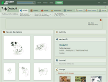 Tablet Screenshot of oodachi.deviantart.com