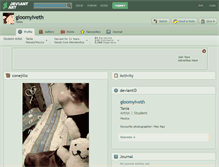 Tablet Screenshot of gloomyiveth.deviantart.com