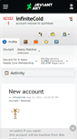Mobile Screenshot of infinitecold.deviantart.com