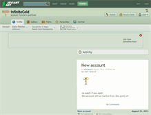 Tablet Screenshot of infinitecold.deviantart.com