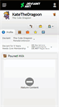 Mobile Screenshot of katethedragoon.deviantart.com