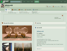 Tablet Screenshot of johnny-eck.deviantart.com