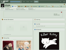 Tablet Screenshot of kittybat.deviantart.com