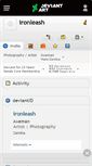 Mobile Screenshot of ironleash.deviantart.com