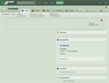 Tablet Screenshot of ironleash.deviantart.com