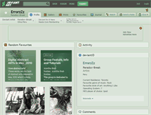 Tablet Screenshot of errorzzz.deviantart.com
