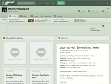 Tablet Screenshot of mcrmylifesupport.deviantart.com