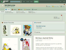 Tablet Screenshot of berryberryrose.deviantart.com