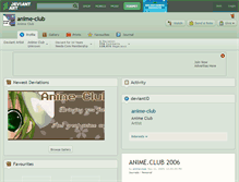 Tablet Screenshot of anime-club.deviantart.com