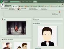 Tablet Screenshot of justonme.deviantart.com