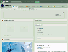 Tablet Screenshot of kaliegha.deviantart.com