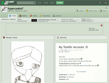 Tablet Screenshot of hypercookie7.deviantart.com