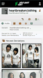 Mobile Screenshot of heartbreakerclothing.deviantart.com