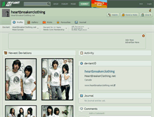 Tablet Screenshot of heartbreakerclothing.deviantart.com