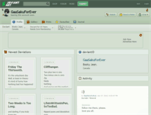 Tablet Screenshot of gaasakuforever.deviantart.com