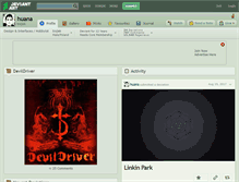 Tablet Screenshot of huana.deviantart.com