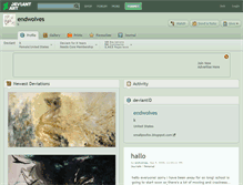Tablet Screenshot of endwolves.deviantart.com