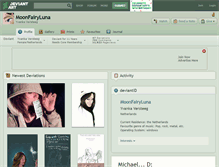 Tablet Screenshot of moonfairyluna.deviantart.com