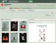 Tablet Screenshot of danakitsune.deviantart.com