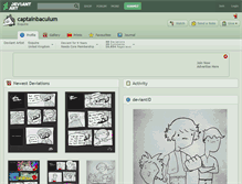 Tablet Screenshot of captainbaculum.deviantart.com