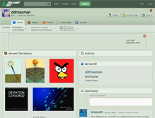 Tablet Screenshot of ddrmaxman.deviantart.com