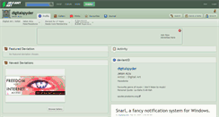 Desktop Screenshot of digitalspyder.deviantart.com