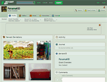 Tablet Screenshot of panamakid.deviantart.com