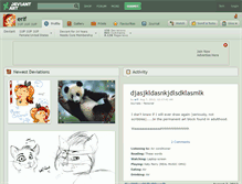 Tablet Screenshot of erif.deviantart.com