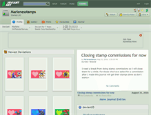 Tablet Screenshot of marlenesstamps.deviantart.com