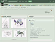 Tablet Screenshot of enzies.deviantart.com