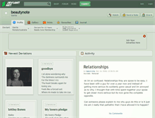 Tablet Screenshot of beautynote.deviantart.com