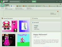 Tablet Screenshot of megaly.deviantart.com