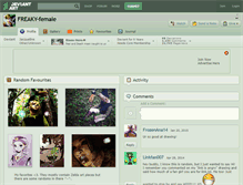 Tablet Screenshot of freaky-female.deviantart.com