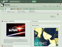 Tablet Screenshot of nahcima.deviantart.com