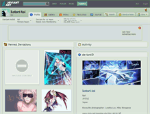 Tablet Screenshot of kotori-toi.deviantart.com