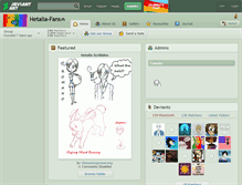 Tablet Screenshot of hetalia-fans.deviantart.com