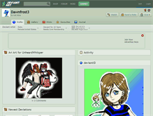 Tablet Screenshot of dawnfrost3.deviantart.com