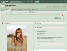 Tablet Screenshot of amandacolbert.deviantart.com