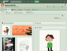 Tablet Screenshot of becky-butterfly.deviantart.com