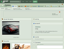 Tablet Screenshot of cheetora.deviantart.com