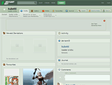 Tablet Screenshot of kubetti.deviantart.com